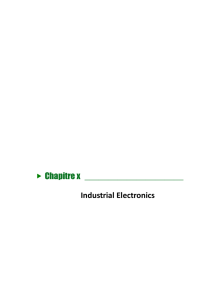 Chapitre x Industrial Electronics