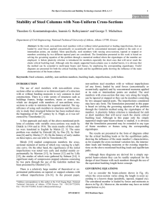 Stability of Steel Columns with Non-Uniform Cross