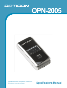 OPN-2005 Specification Manual