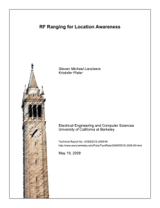 RF Ranging for Location Awareness