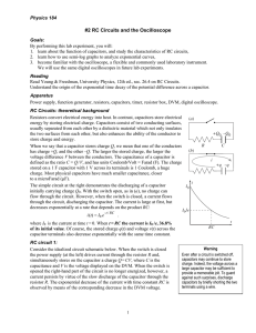 #2 RC Circuits and the Oscilloscope