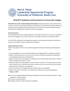 Karl S. Pister Leadership Opportunity Program