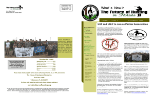 2009 November Newsletter - The Future of Hunting in Florida