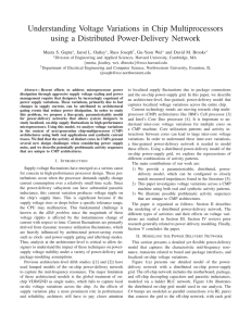 Understanding Voltage Variations in Chip Multiprocessors using a