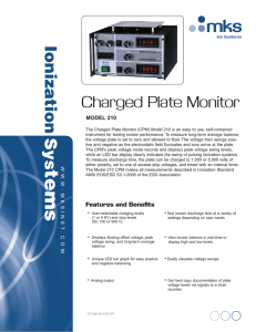 Model 210 CPM Charged Plate Monitor