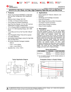 120-V Boot, 4-A Peak, High-Frequency High-Side and Low