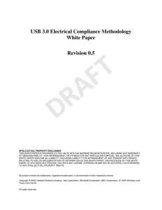 USB 3.0 Electrical Compliance Methodology White Paper