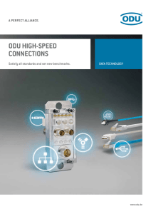 ODU HigH-SpeeD cOnnectiOnS