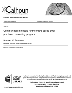 Communication module for the micro