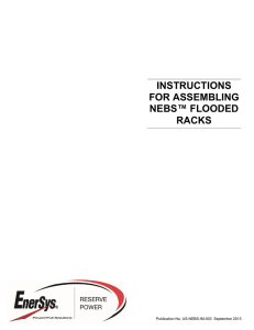 instructions for assembling nebs™ flooded racks