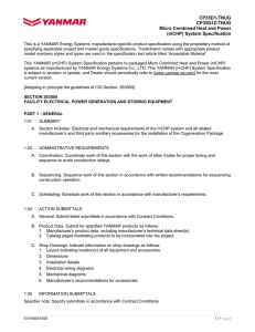 CP35D1 System Spec Sheet - YANMAR America Energy Systems