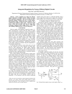 Integrated Regulation for Energy