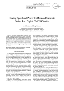 Trading Speed and Power for Reduced Substrate Noise from Digital