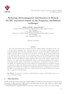 Reducing electromagnetic interferences in flyback AC