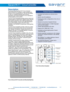 Savant Wi-Fi™ Circa Controller