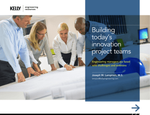 Building today`s innovation project teams