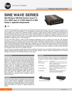 sine wave series