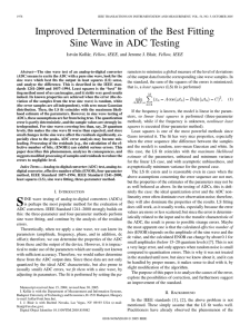 Improved Determination of the Best Fitting Sine Wave in ADC Testing