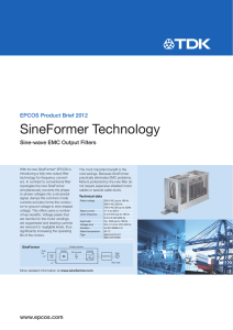SineFormer Technology - Sine-wave EMC Output Filters