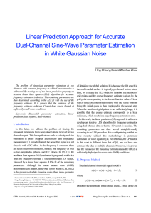 Linear Prediction Approach for Accurate Dual-Channel Sine