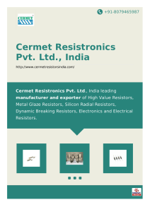 PDF - Cermet Resistronics Pvt. Ltd., India