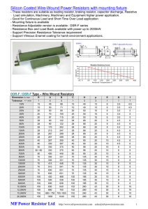 Catalogue - MF Power Resistor Limited