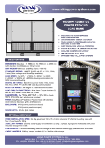 1000KW Load Bank Brochure V1