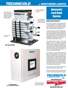 Automatic Load Bank System - Technicold by Northern Lights