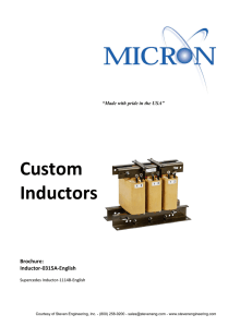 Custom Inductors - Steven Engineering