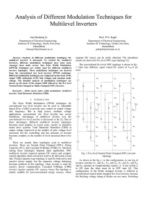 Analysis of Different Modulation Techniques for Multilevel