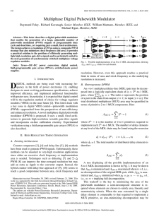 Multiphase Digital Pulsewidth Modulator