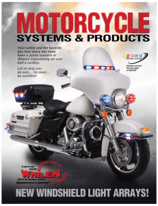 motorcycle touring box warning system. - Strobes-R-Us
