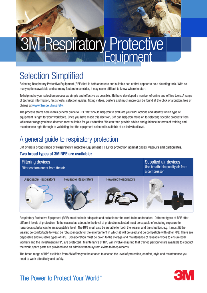 respiratory protective devices