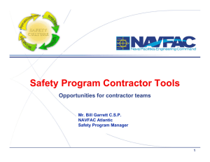 Safety Program Contractor Tools