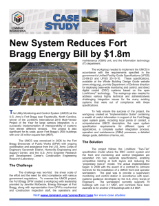New System Reduces Fort Bragg Energy Bill by $1.8m