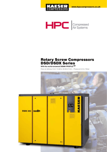Rotary Screw Compressors DSD/DSDX Series
