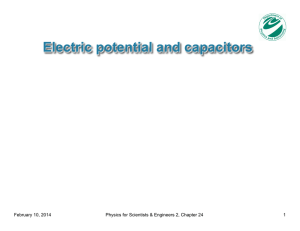 Electric potential and capacitors