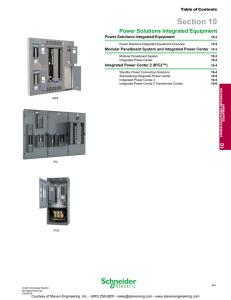 Power Solutions Integrated Equipment