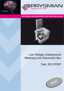 Metering Link Disconnect box and Mini Pillar