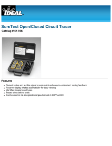 IDEAL INDUSTRIES, INC. - SureTest Open/Closed Circuit Tracer