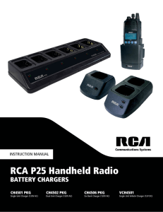 RCA P25 Battery Charger Manual - Discount Two
