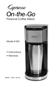 On-the-Go Personal Coffee Maker
