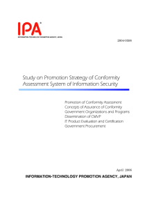 Study on Promotion Strategy of Conformity Assessment System of