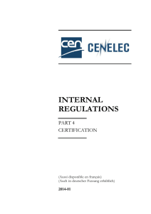CEN/CENELEC Internal Regulations - Part 4