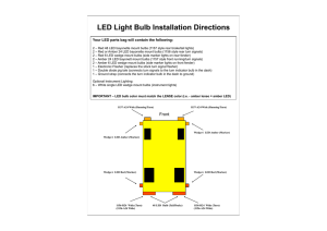 LED Bulb Installation Instructions