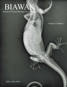 Journal of Varanid Biology and Husbandry ISSN: 1936
