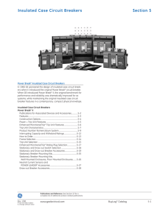 Insulated Case Circuit Breakers Section 5