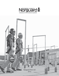 Norguard Price List 2013