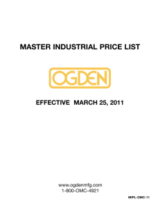 master industrial price list