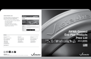 AWWA Grooved End Pipe Products Price List